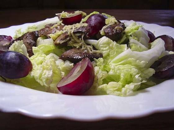 Салат с куриной печенью и виноградом рецепт с Салат с куриной печенью и виноградом рецепт с