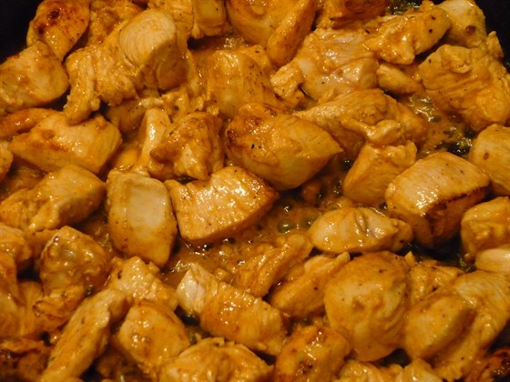 Куриное филе с лимонным соусом