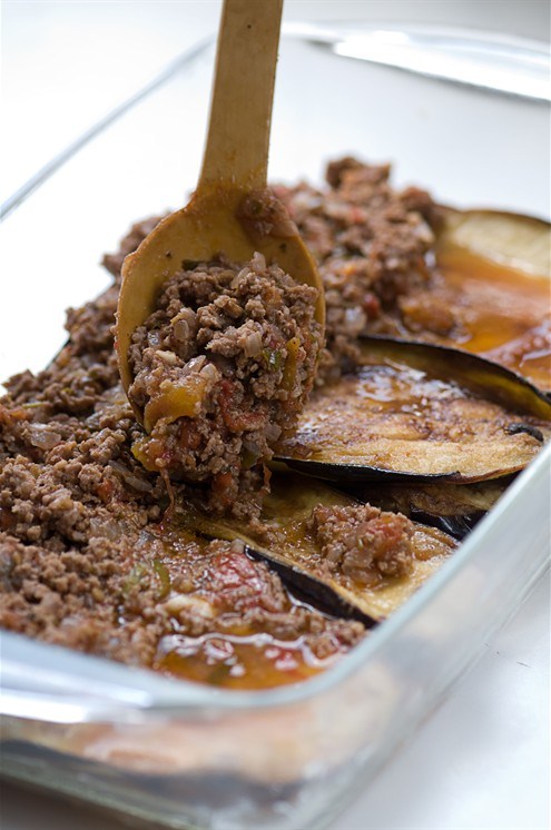 Баклажаны с мясом