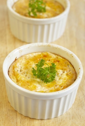 Белковый омлет с овощами