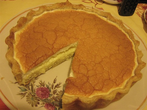 Луковый пирог под снежной шапкой