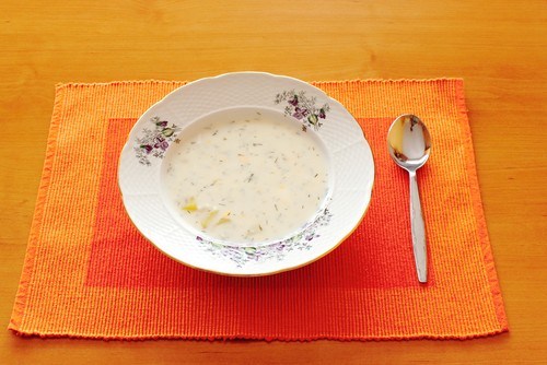 Картофельный крем-суп с петрушкой