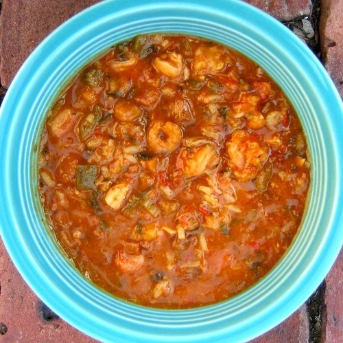 Курица с рисом и овощами по-креольски