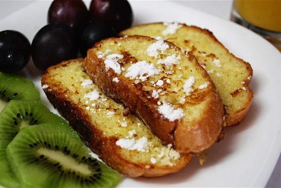 Гренки с медом и анисовым ликером