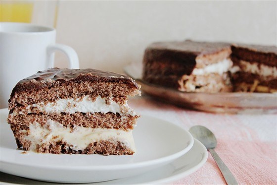 Торт «Три крема» (Tarte «Trois crèmes»)