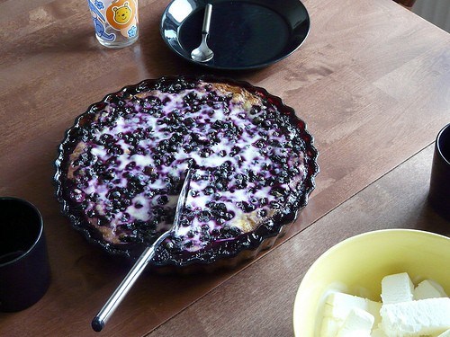Финский черничный пирог