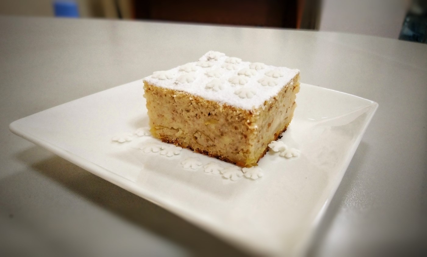 Миндальный пирог с яблоками