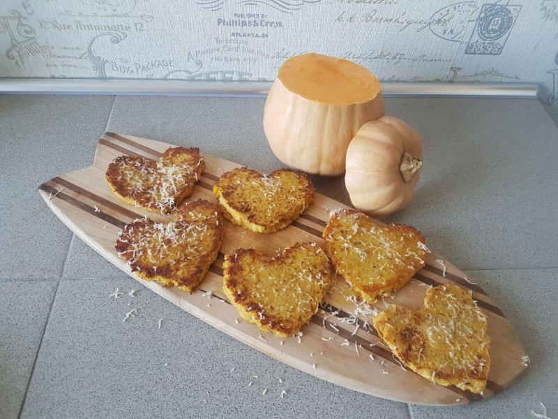 Сердечки из тыквы