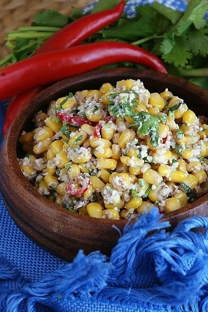 Кукуруза с орехами