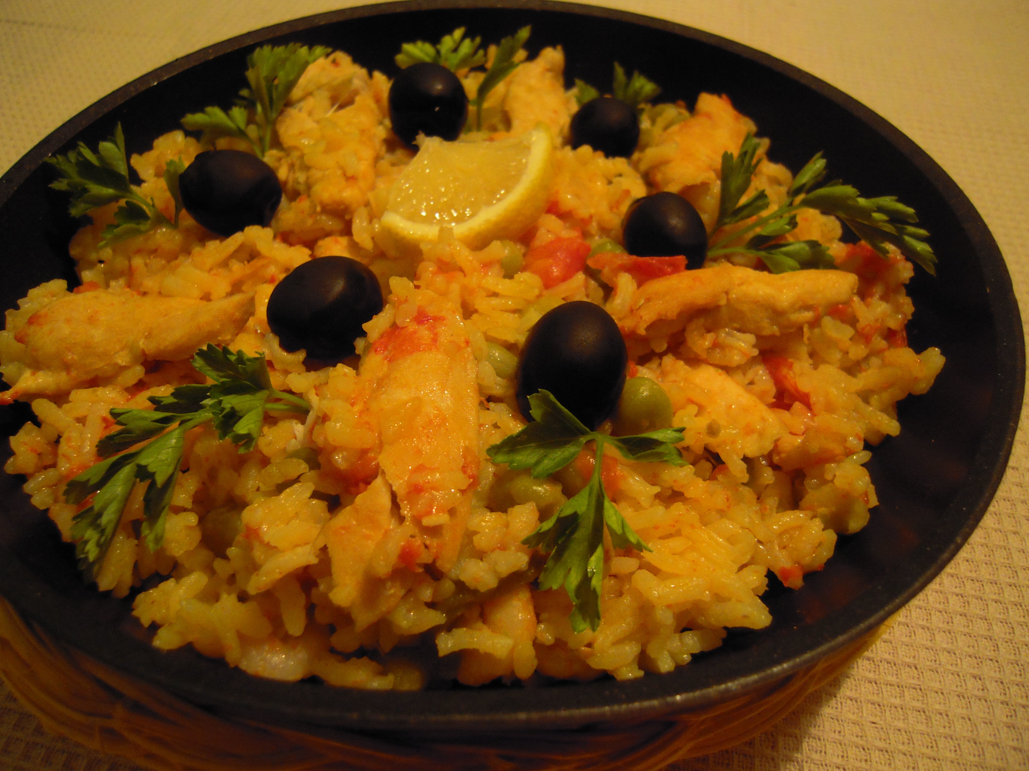 Паэлья с курицей