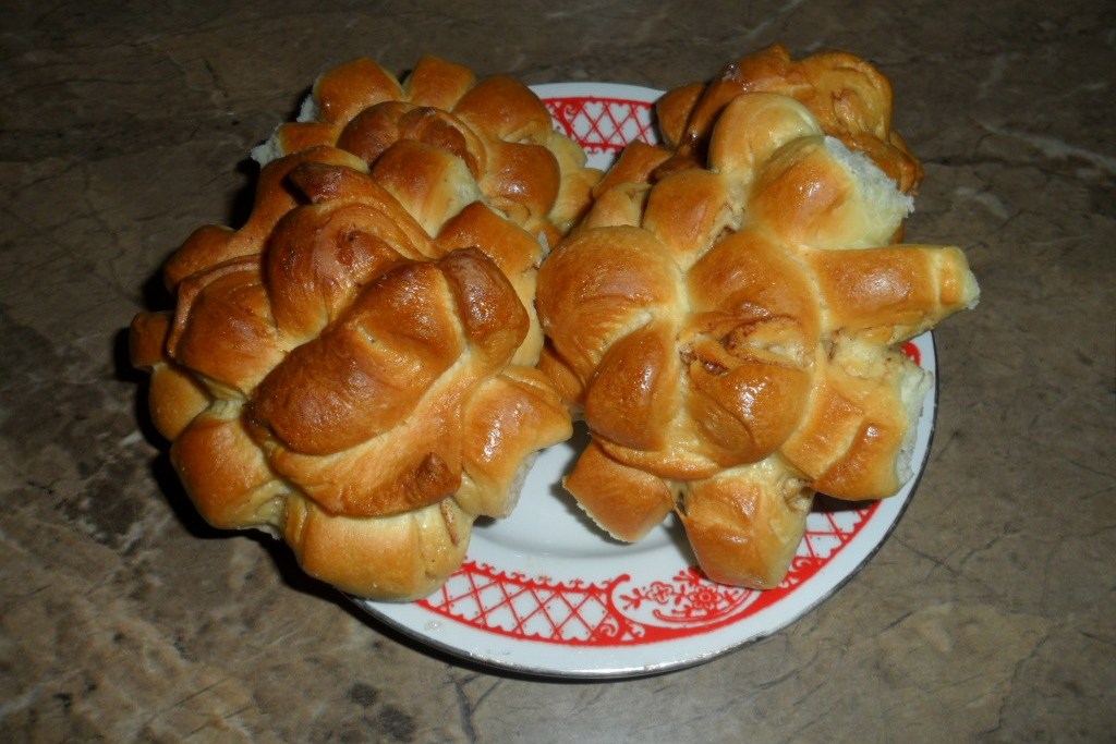 Булочки с корицей и яблоком