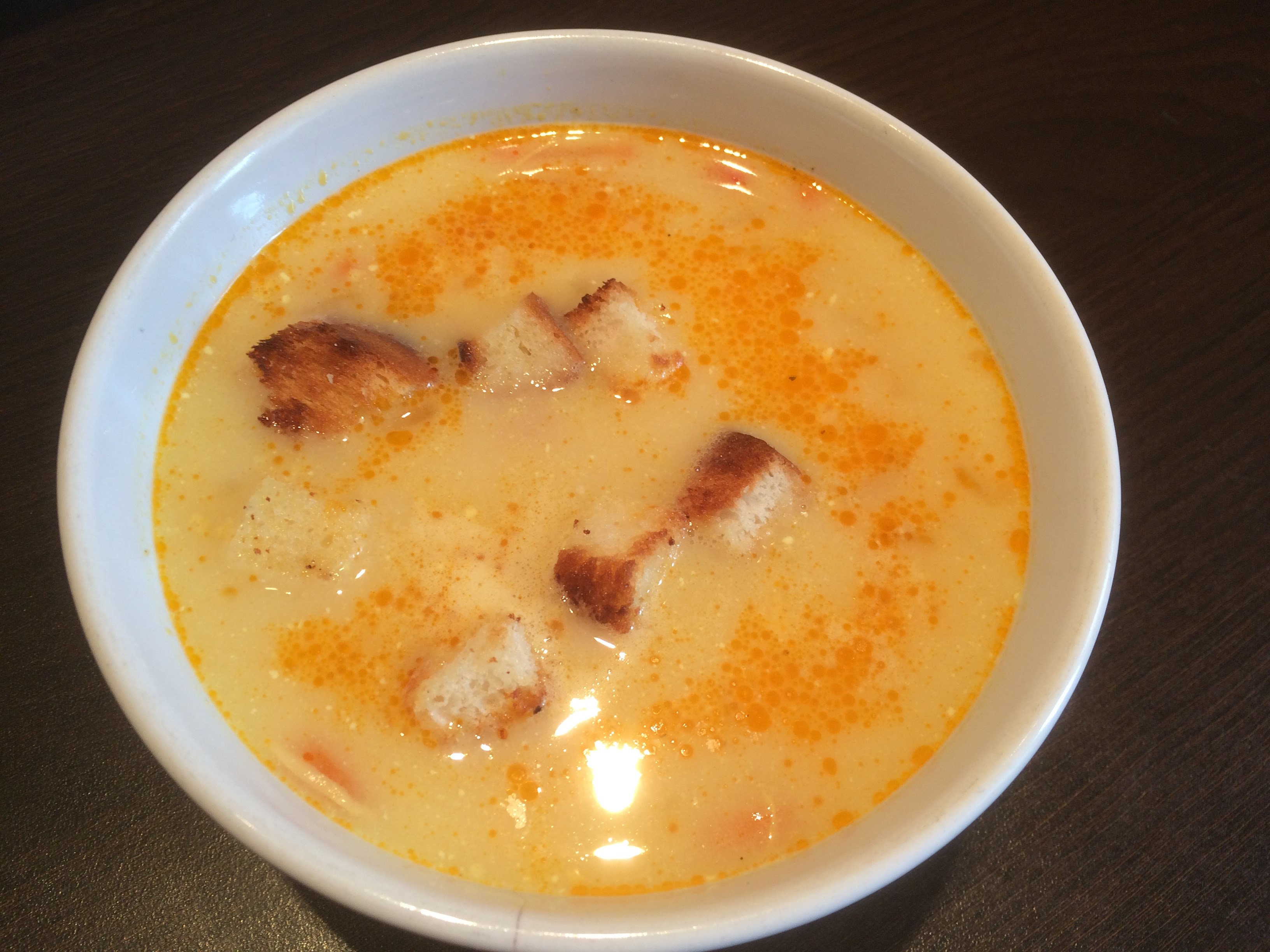Куриный сливочный суп с кукурузой и болгарским перцем