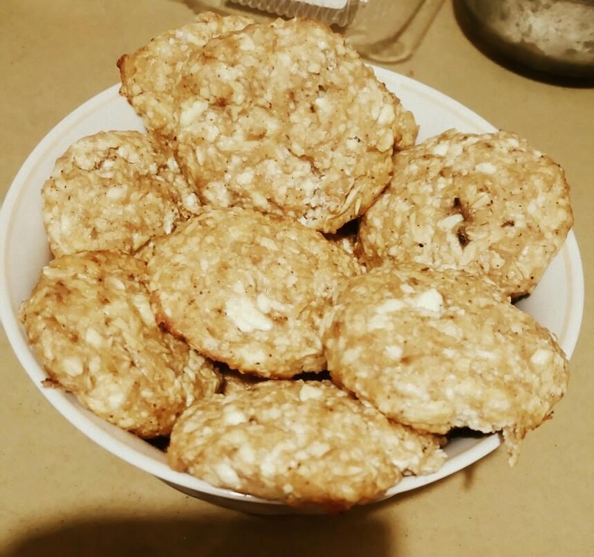Овсяные сырники с яблоком и бананом