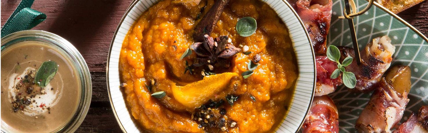 Морковное пюре с корицей
