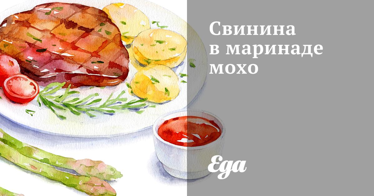 Свинина в маринаде мохо
