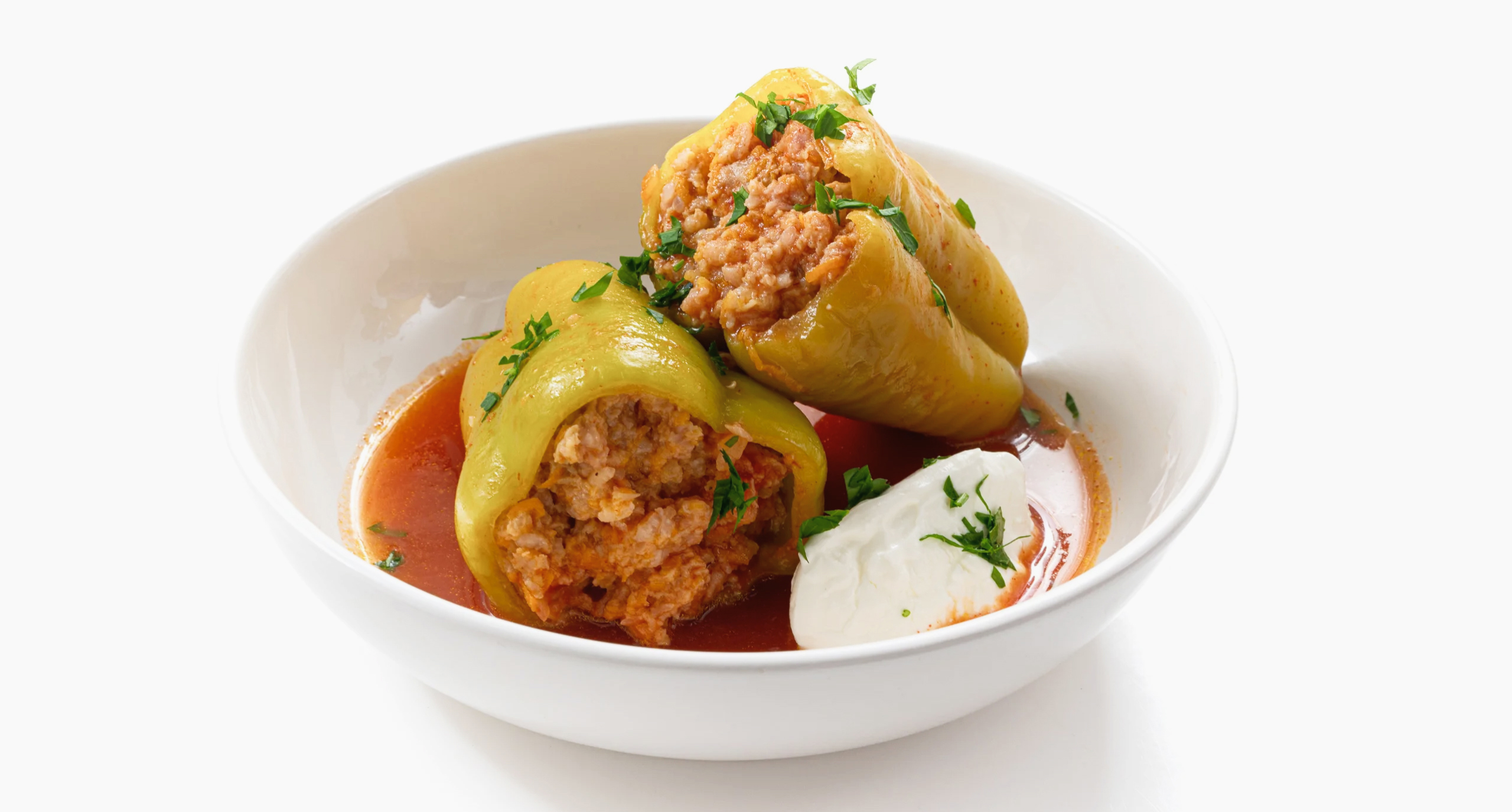 Фаршированные перцы с мясом и рисом