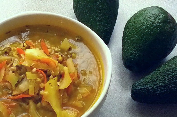 Суп-пюре с зелёным луком