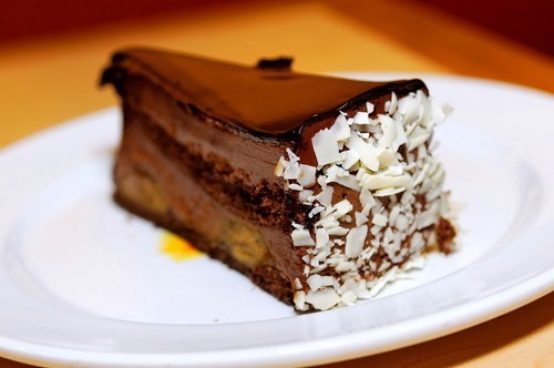 Простой шоколадно-банановый пирог в духовке