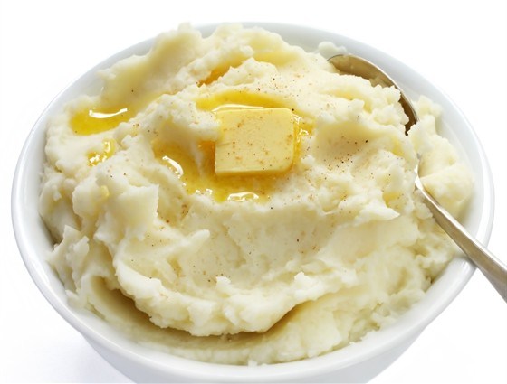 Картофельное пюре с чесноком и петрушкой