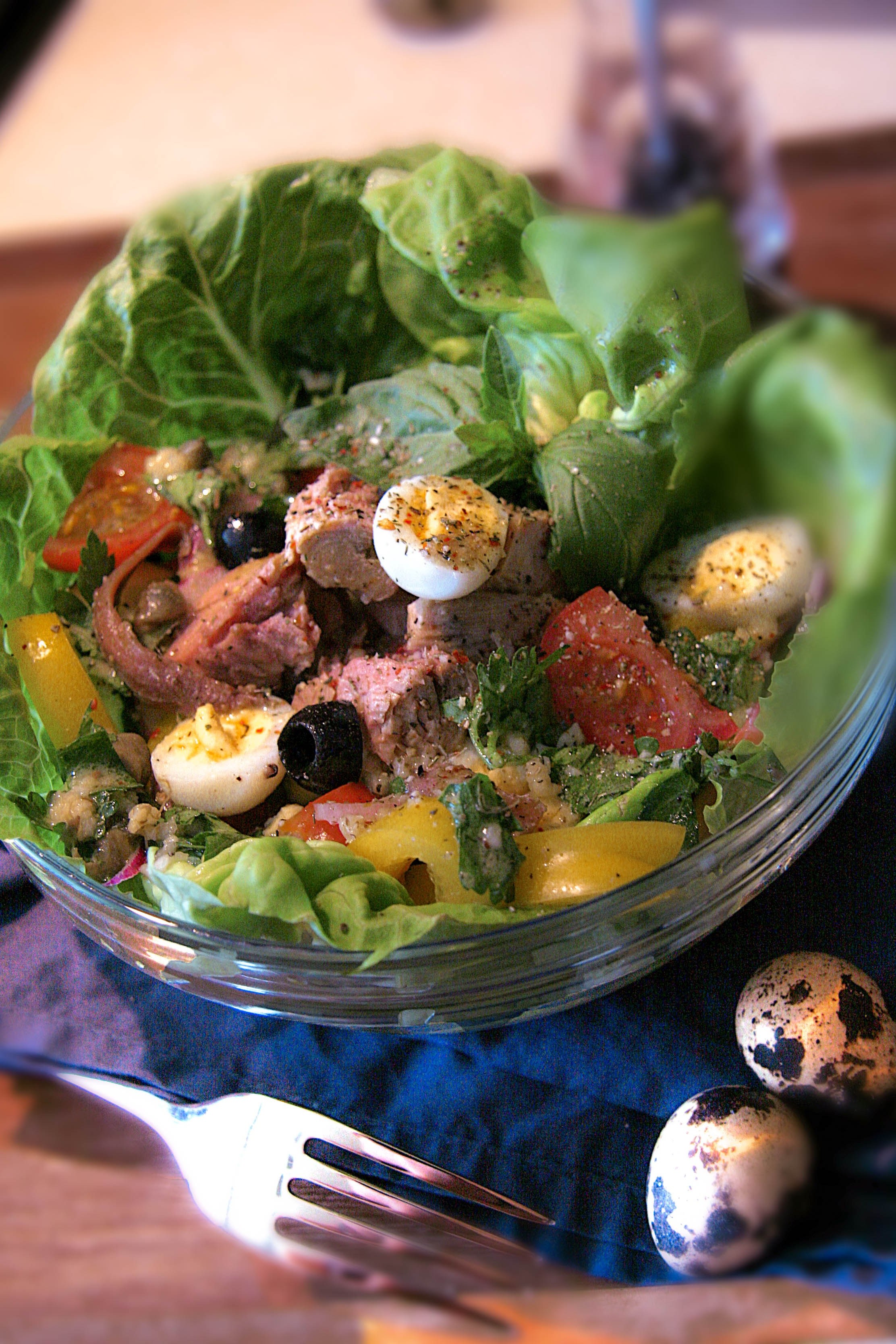 Салат французский со свежими овощами и мясом - пошаговый рецепт с фото