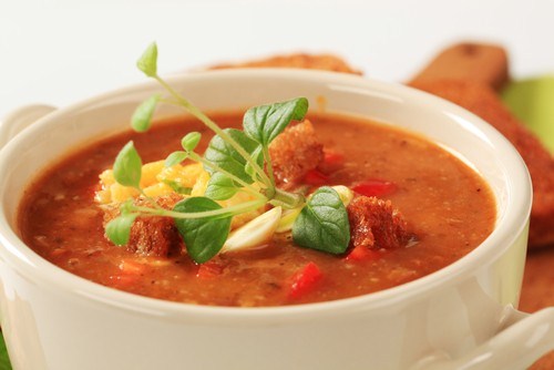 Африканский ореховый суп с красными перцами