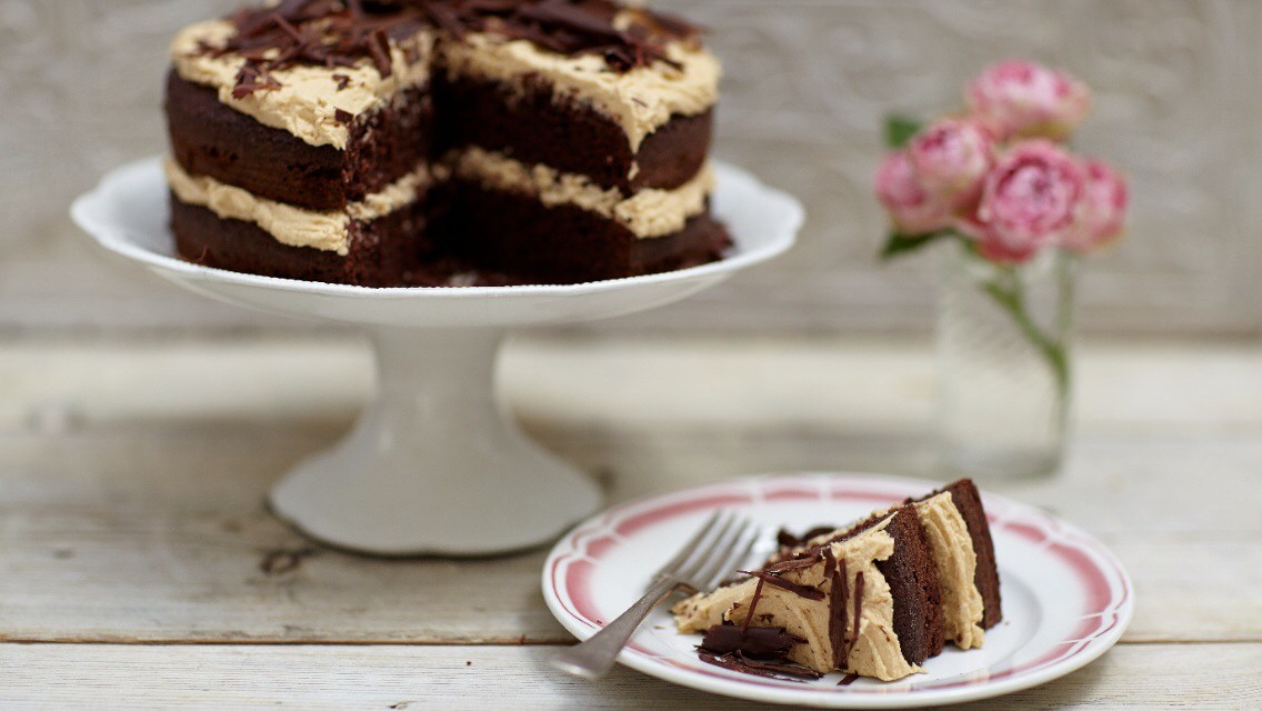 Шоколадно-кофейный ПП торт! Низкокалорийный рецепт без глютена, без сахара!