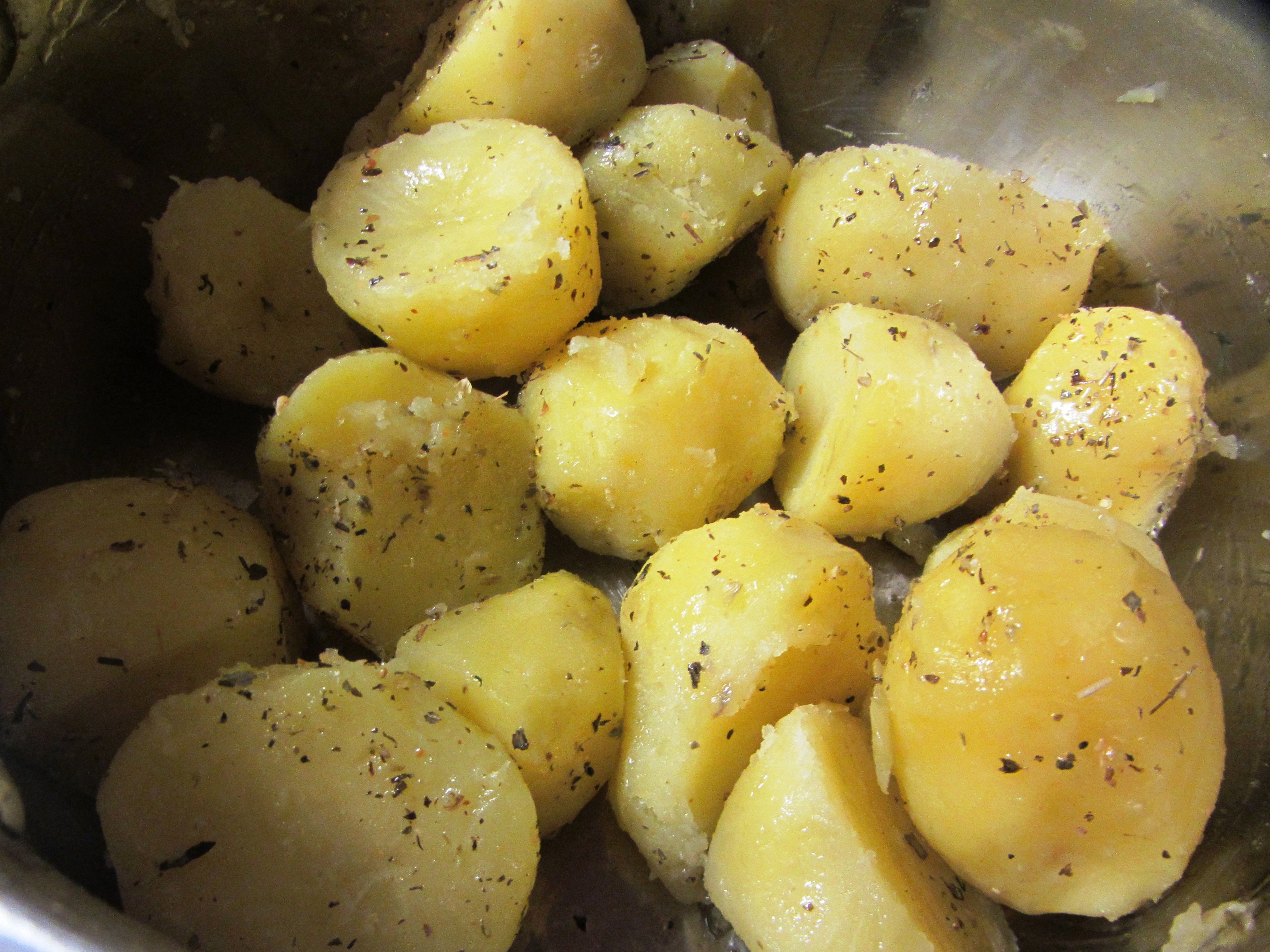 Картошка на оливковом масле