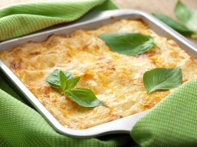 Лазанья с сыром, зеленью и творогом – кулинарный рецепт