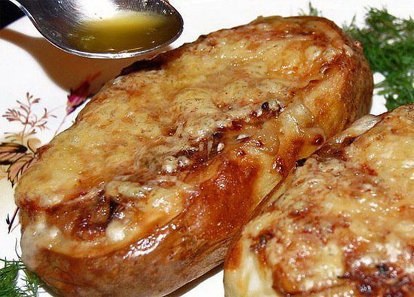 Рецепт: Жульен из грибов - с картофелем и фаршем