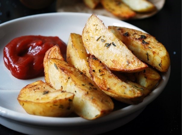 Картошка с чесноком в духовке – пошаговый рецепт с фото
