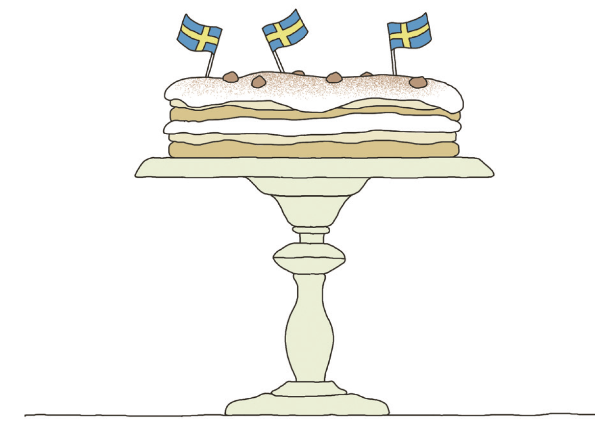 Торт с фундуком и меренгой (marängtårta med hasselnötter)