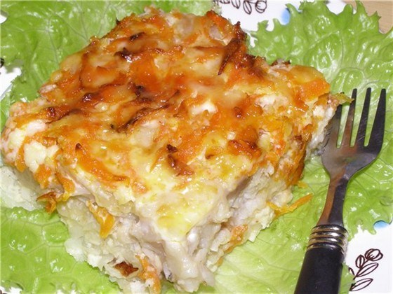 Рыба, запеченная с картофелем, сыром и майонезом – пошаговый рецепт