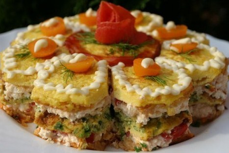 Закусочные торты, рецепты приготовления с фото на slep-kostroma.ru