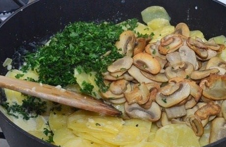Картошка с грибами в сливках — ну очень вкусно