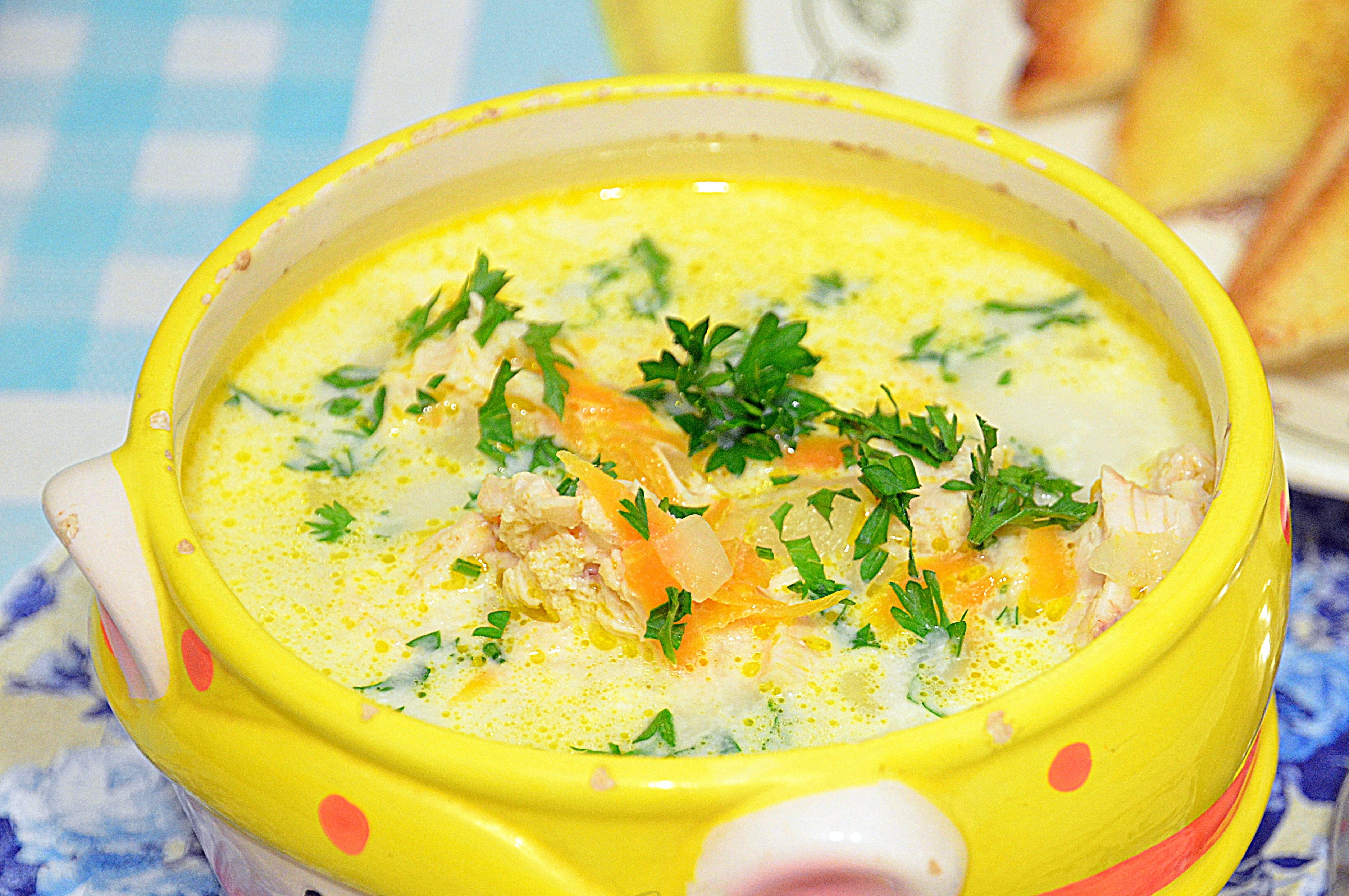 Сырный суп по-французски с плавленым сыром