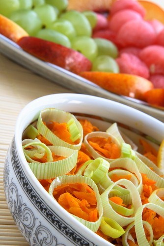 Морковный салат с лимонной заправкой