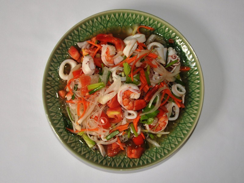 Тайский салат с пресноводными креветками рецепт – Тайская кухня: Салаты. «Еда»