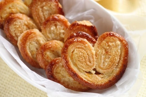 Печенье «Слоеные ушки» – пошаговый рецепт приготовления с фото
