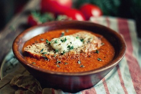 Томатный крем-суп с болгарским перцем и чесноком – пошаговый рецепт приготовления с фото
