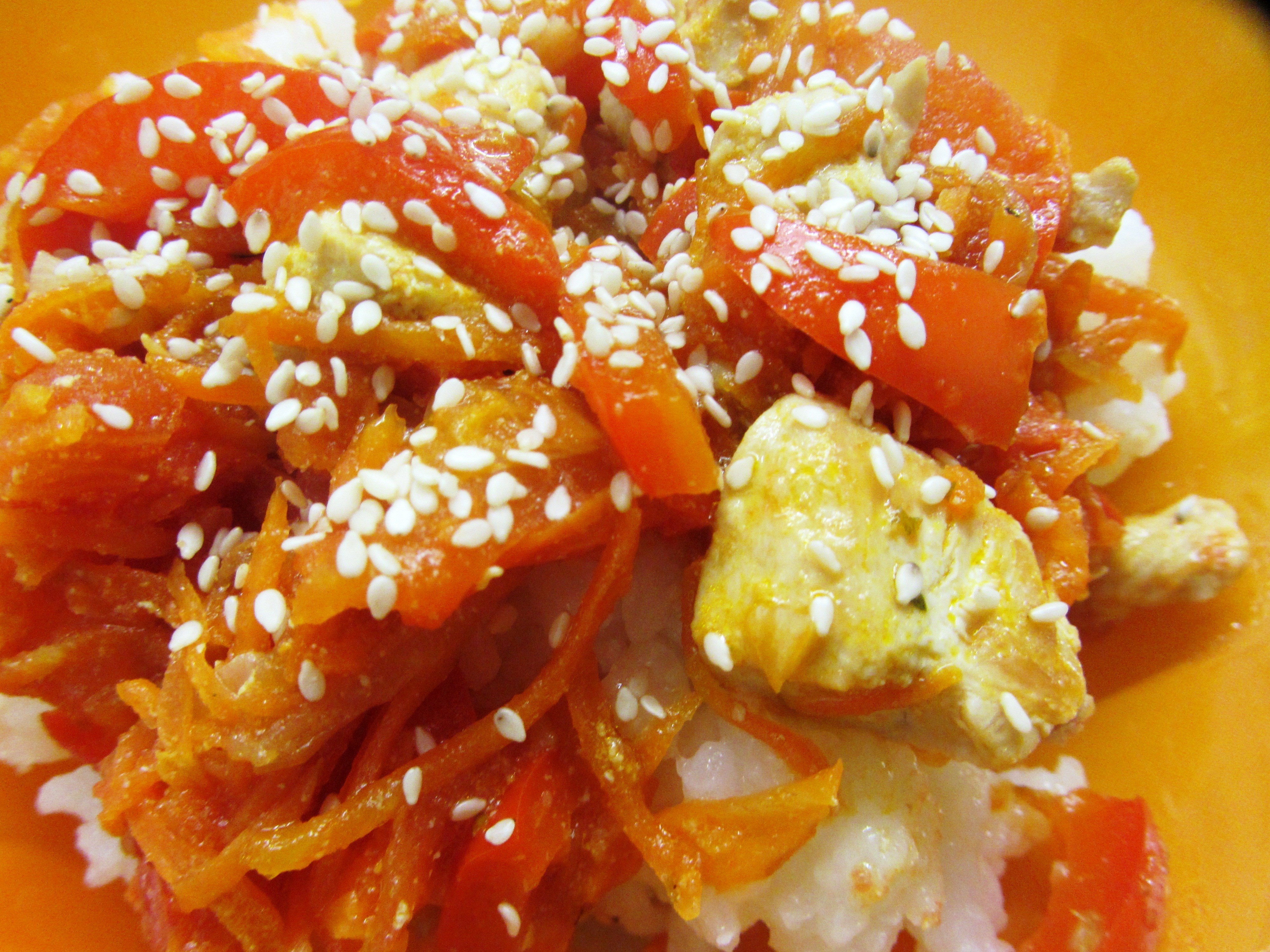 Жареный рис с курицей по-китайски – пошаговый рецепт приготовления с фото
