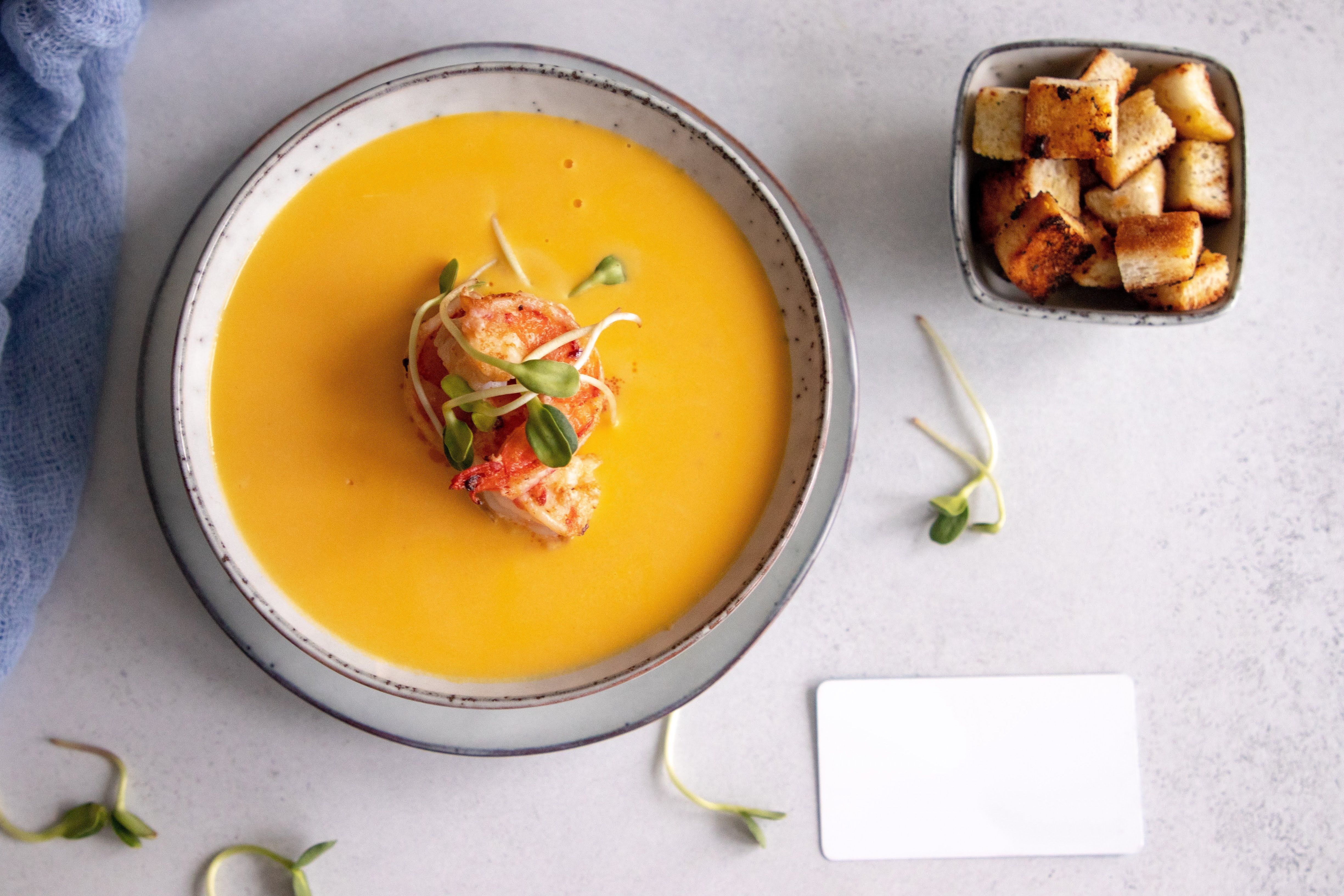 Тыквенный крем-суп с креветками рецепт – Средиземноморская кухня: Супы. «Еда»