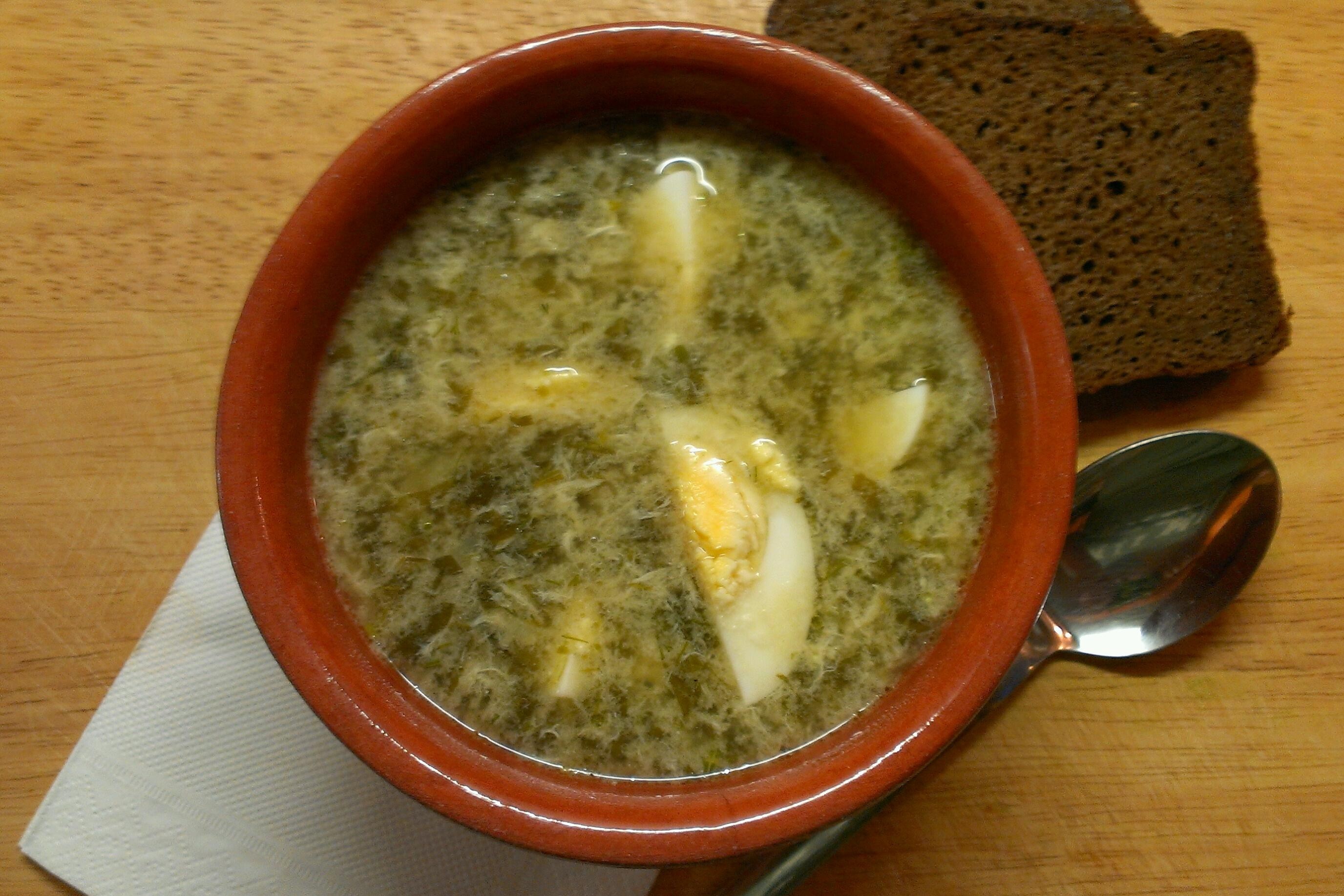 Щавелевый суп со свининой и яйцами - рецепт с фотографиями - Patee. Рецепты