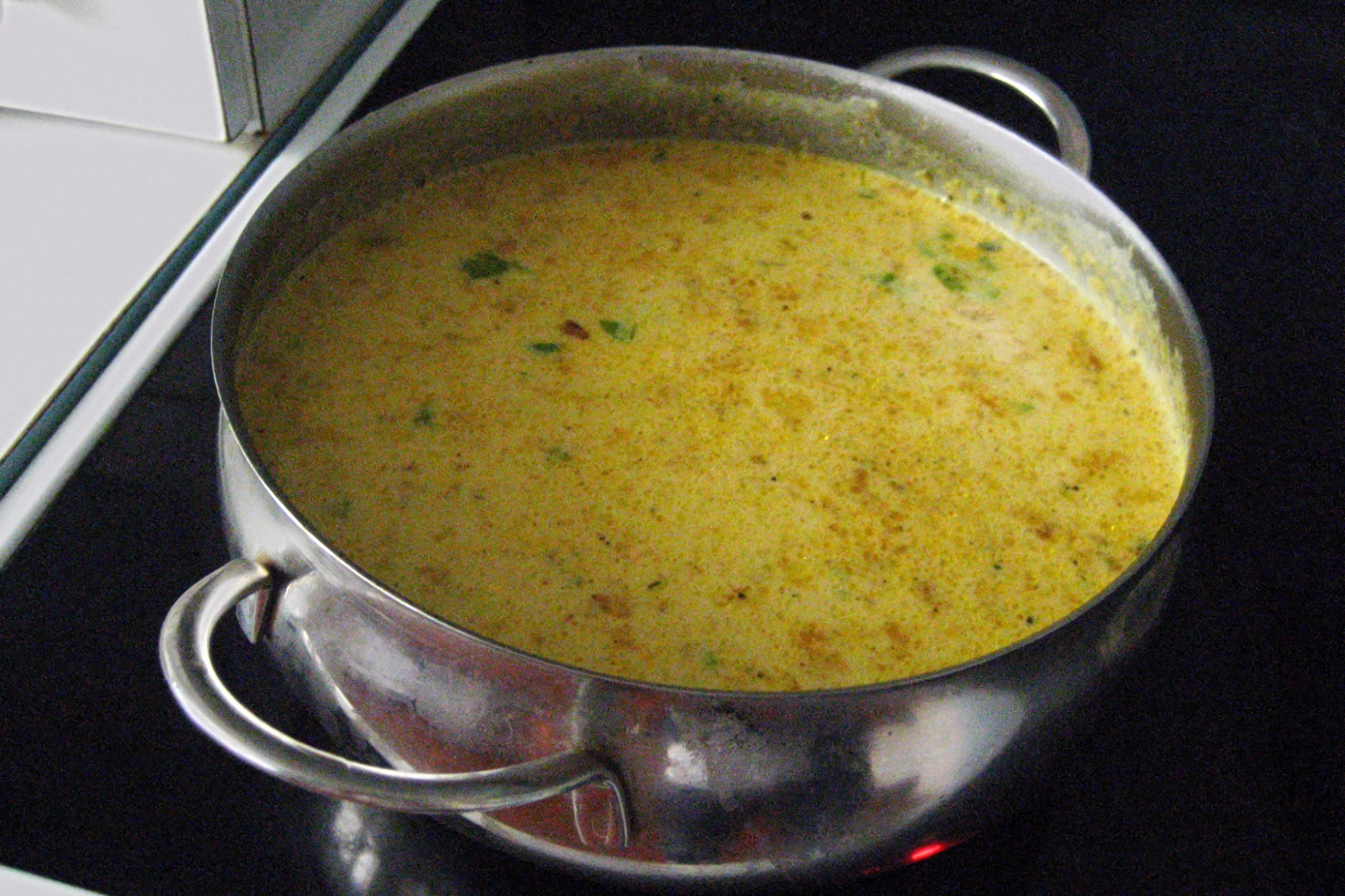 Суп из вёшенок с плавленым сырком