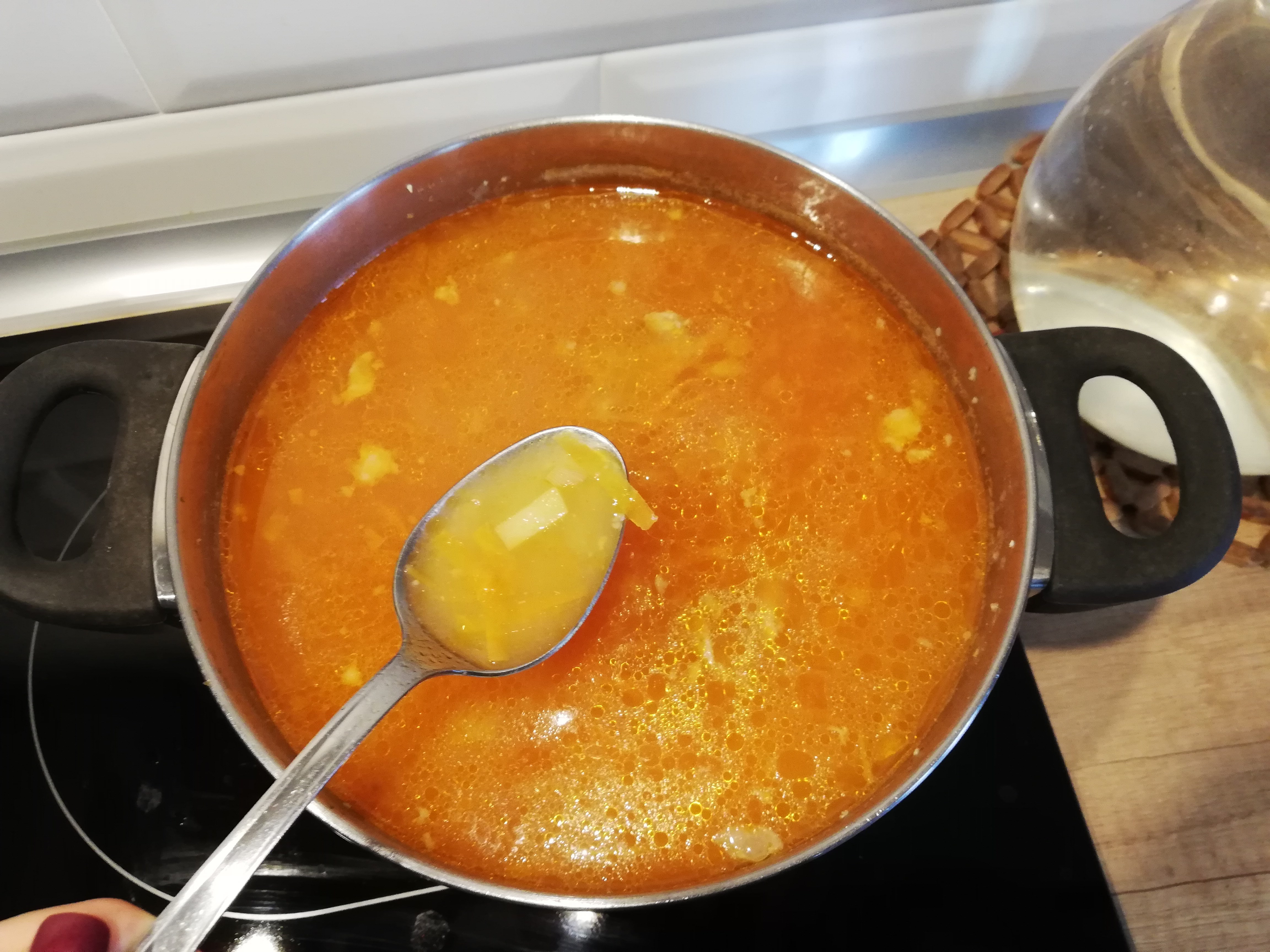 Крем-суп из кукурузной крупы и курицы