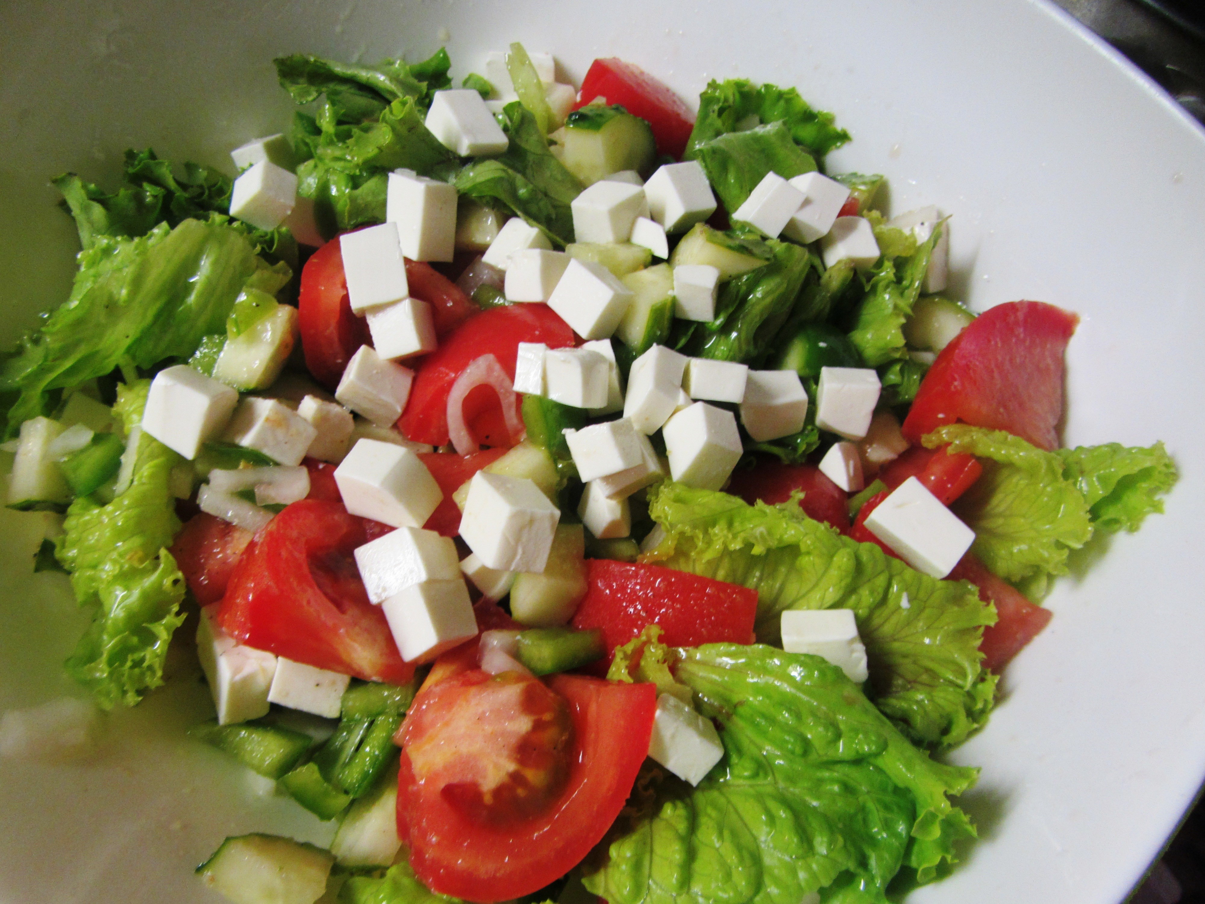 Как приготовить греческий салат с брынзой