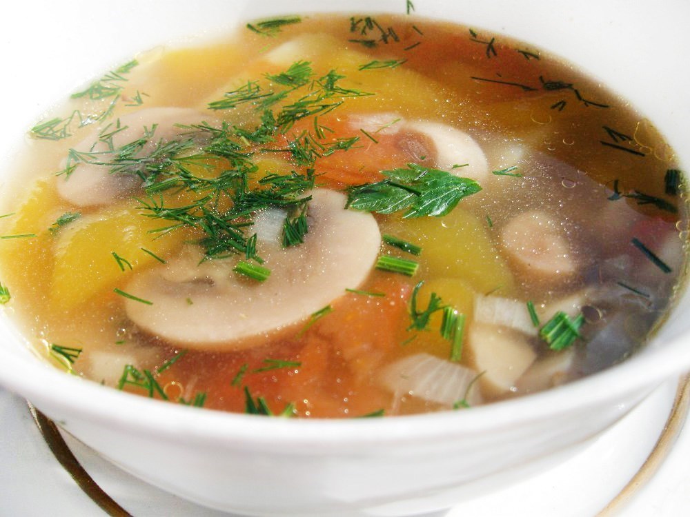 Как приготовить грибной суп из шампиньонов: пошаговый рецепт с фото