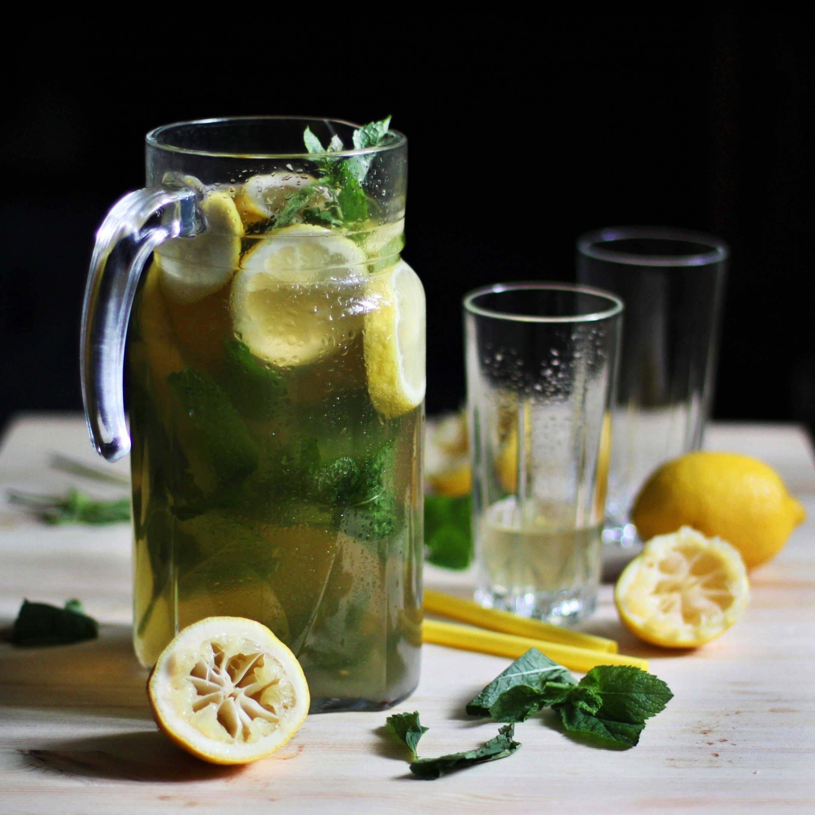 Лимонад из зеленого чая