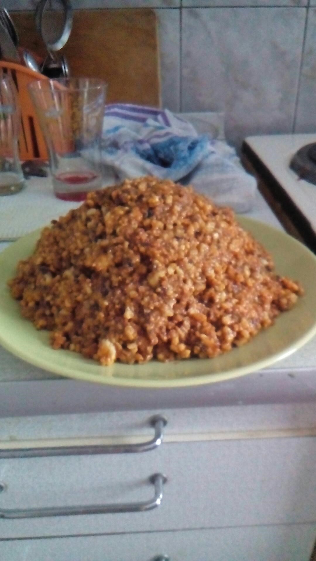 Тертый торт Муравейник с орехами. Пошаговый рецепт с фото.