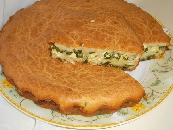 Заливной пирог с капустой, луком и яйцом – пошаговый рецепт приготовления с фото