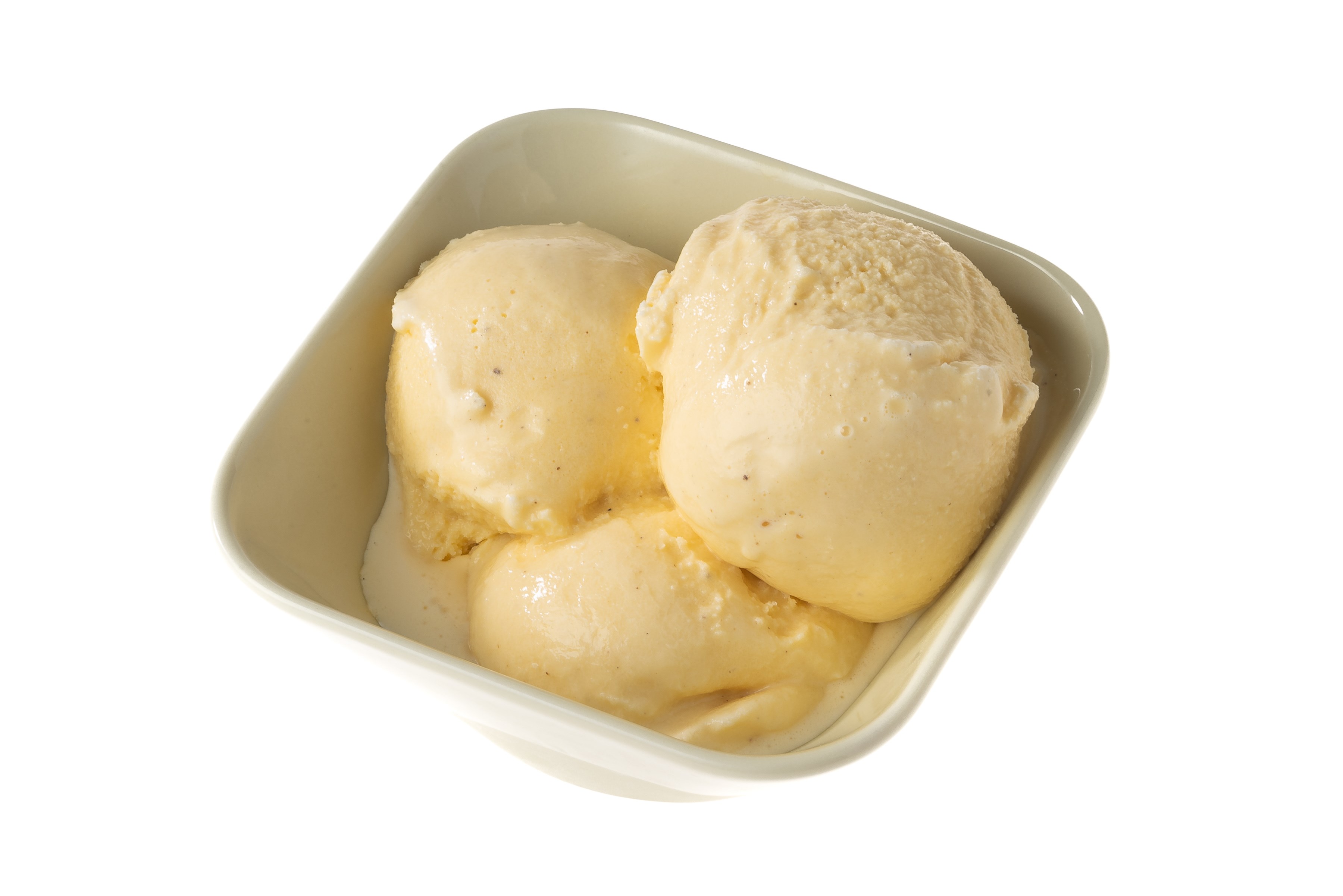 Молочное мороженое с малиновым конфи